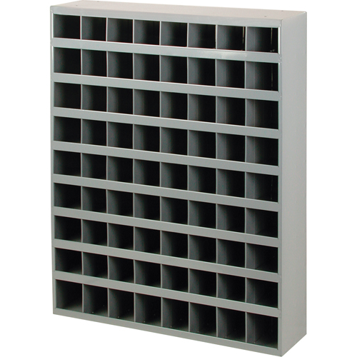 Steel Storage Bin Cabinet, 33-3/4" W x 8-1/2" D x 42" H, Grey Distribution Jean Lapalme