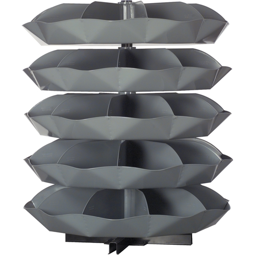 Rotabin&reg; Storage Units, 625 lbs. Capacity per Level, 3 Level, 34" H x 44" Dia. Distribution Jean Lapalme