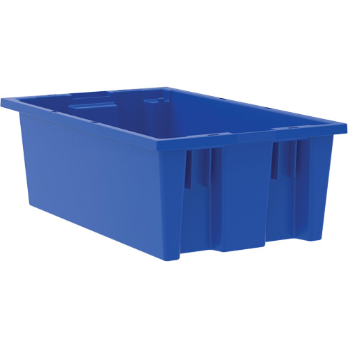 Nesting and Stacking Tote, 6" x 11" x 18", Blue Distribution Jean Lapalme