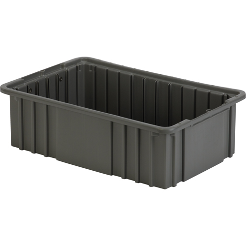 Divider Box, Polyethylene, 16.5" W x 10.9" D x 5" H, Grey Distribution Jean Lapalme