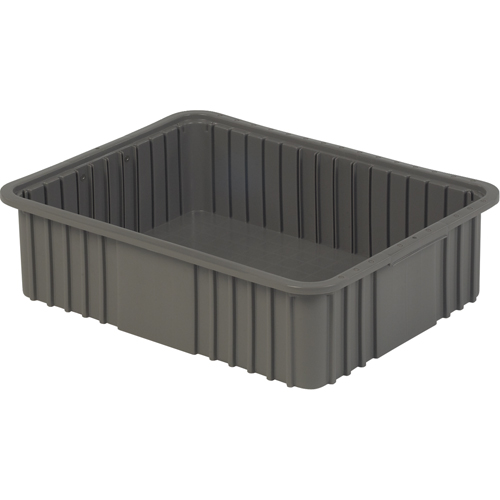 Divider Box, Polyethylene, 20.9" W x 15.9" D x 6" H, Grey Distribution Jean Lapalme
