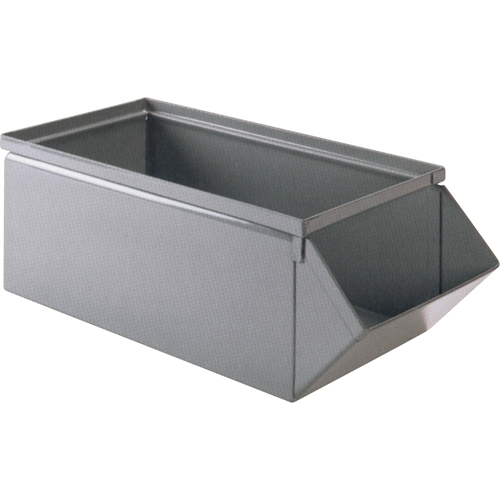 Steel Bin, 100 lbs. Cap., 15" W x 24" D x 11" H, Blue Distribution Jean Lapalme