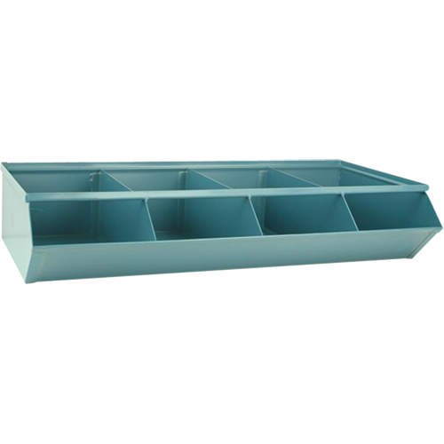 Sectional Bin Units, 100 lbs. Cap., 37" W x 18-3/4" D x 7-1/2" H, Blue Distribution Jean Lapalme