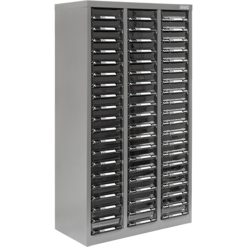 Casiers pour pi&egrave;ces KPC-300, Acier galvanis&eacute;, 60 tiroirs, 21-3/10" x 10-2/5" x 36-9/10", Gris Distribution Jean Lapalme