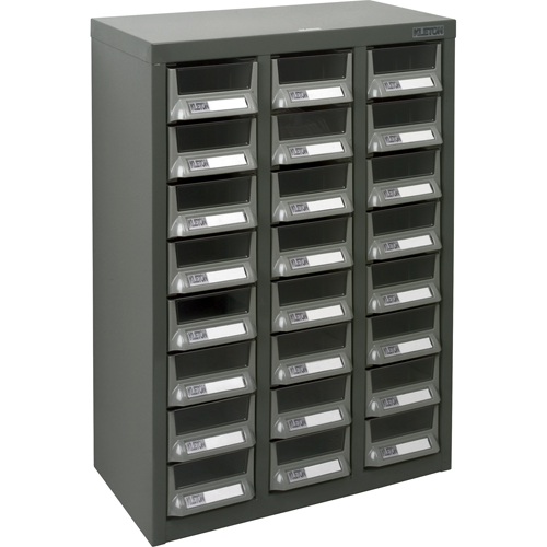 Casiers pour pi&egrave;ces KPC-400, Acier galvanis&eacute;, 24 tiroirs, 17-3/10" x 8-7/10" x 25-3/5", Gris Distribution Jean Lapalme