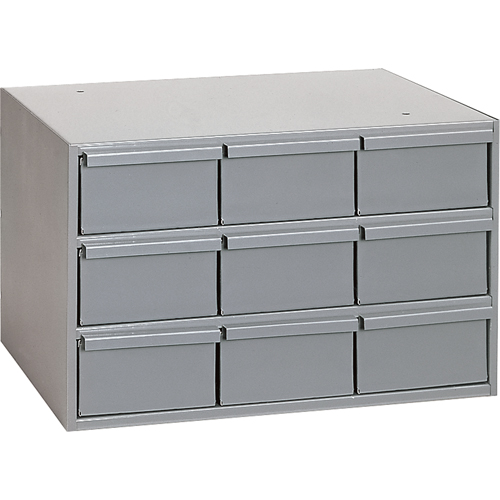 Industrial Drawer Cabinets, 9 Drawers, 17-1/4" W x 11-5/8" D x 10-7/8" H, Grey Distribution Jean Lapalme