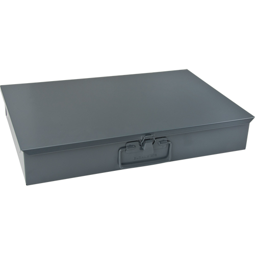 Boîtes en acier &agrave; compartiments &agrave; fond courb&eacute;, 18,34" la x 12,16" p x 3,16" h, 6 horizontaux compartiments Distribution Jean Lapalme