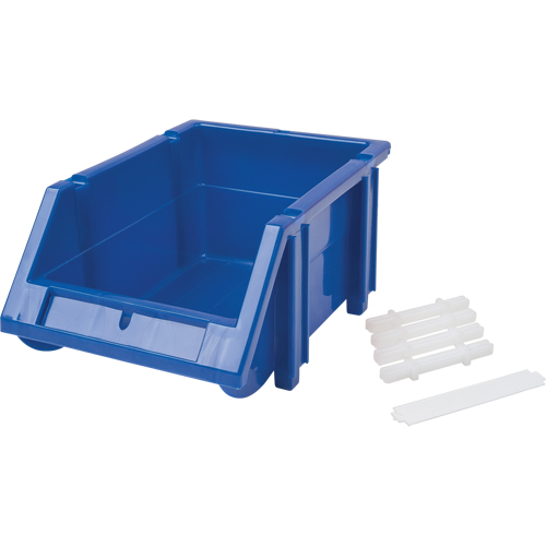 Stack & Hang Bin, 4-13/16" W x 3-3/16" H x 7-1/8" D, Blue Distribution Jean Lapalme