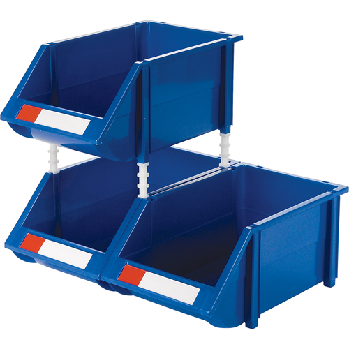 Bac empilable & &agrave; suspendre, 8-3/16" la, 6-3/16" h x 14" p, Bleu Distribution Jean Lapalme