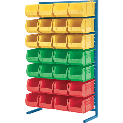 Stationary Bin Racks  -Single-Sided - Rack Only, 36" W x 12" D x 61" H Distribution Jean Lapalme