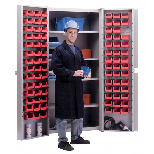 Deep-Door Combination Cabinet, 38" W x 24" D x 72" H, 4 Shelves Distribution Jean Lapalme