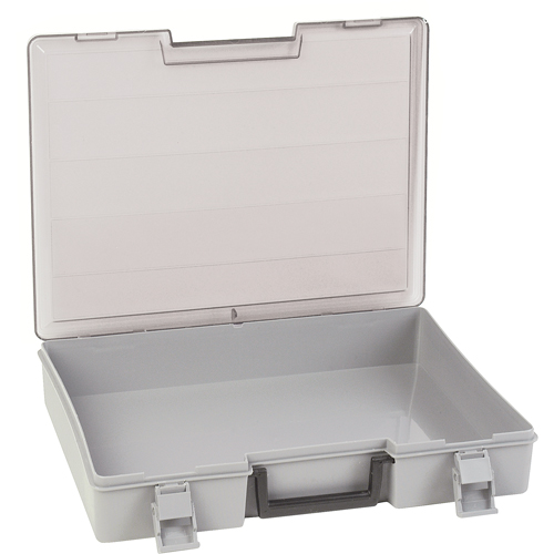 Compartment Case, Plastic, 15-1/2" W x 11-3/4" D x 2-1/2" H, Grey Distribution Jean Lapalme