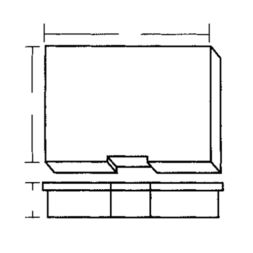 Compartment Case, Plastic, 15-1/2" W x 11-3/4" D x 2-1/2" H, Grey Distribution Jean Lapalme