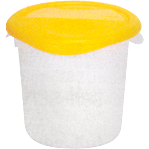 Round Storage Containers, 7-4/5" H x 8-1/2" D, 3.79 L Capacity, Clear Distribution Jean Lapalme