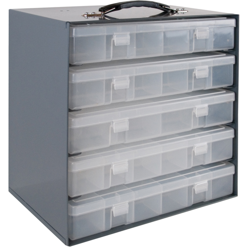 Compartment Box Cabinets, Steel, 5 Slots, 11-1/4" W x 6-3/4" D x 10-3/4" H, Grey Distribution Jean Lapalme