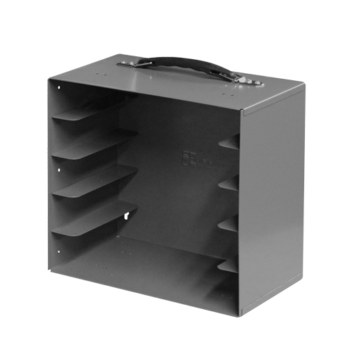 Compartment Box Cabinets, Steel, 5 Slots, 11-1/4" W x 6-3/4" D x 10-3/4" H, Grey Distribution Jean Lapalme