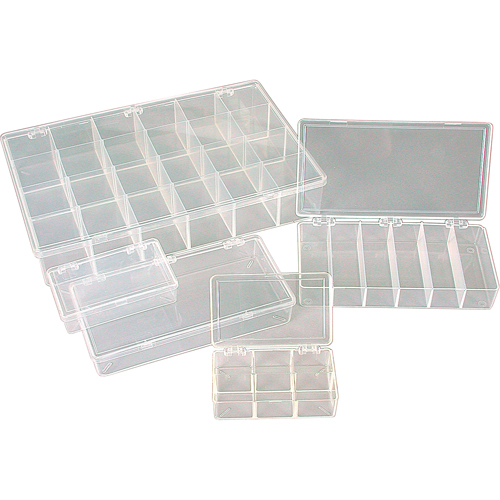 Boîte &agrave; compartiments K-Resin, Plastique, 36 compartiments, 6-9/16" la x 9-5/8" p, 1-1/2" h, Transparent Distribution Jean Lapalme