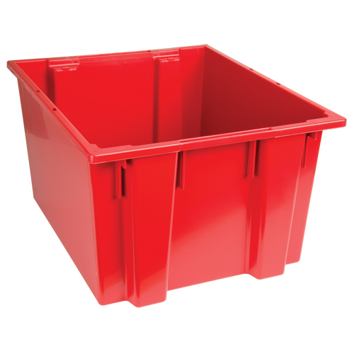 Stack & Nest Totes, 13" x 23.5" x 19.5", Red Distribution Jean Lapalme