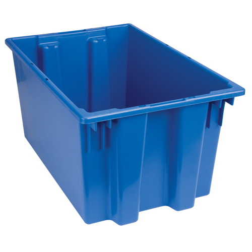 Stack & Nest Totes, 12" x 23.5" x 15.5", Blue Distribution Jean Lapalme