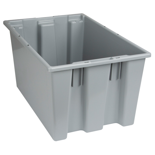 Contenants Stack & Nest, 12" x 23,5" x 15,5", Gris Distribution Jean Lapalme