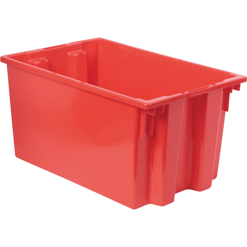 Stack & Nest Totes, 12" x 23.5" x 15.5", Red Distribution Jean Lapalme