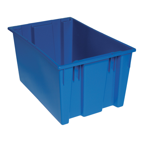 Stack & Nest Totes, 15" x 29.5" x 19.5", Blue Distribution Jean Lapalme