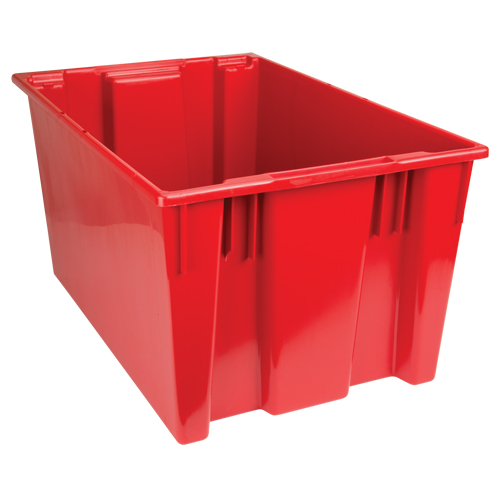 Stack & Nest Totes, 15" x 29.5" x 19.5", Red Distribution Jean Lapalme