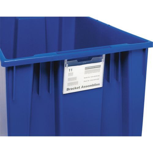 Label Holder for Stack & Nest Tote Distribution Jean Lapalme