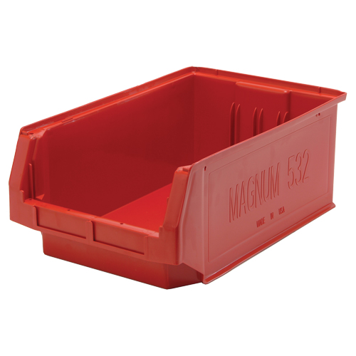 Giant Stacking Containers, 12.375" W x 19.75" D x 7.875" H, Red Distribution Jean Lapalme