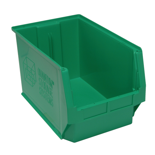 Giant Stacking Containers, 12.375" W x 19.75" D x 11.875" H, Green Distribution Jean Lapalme