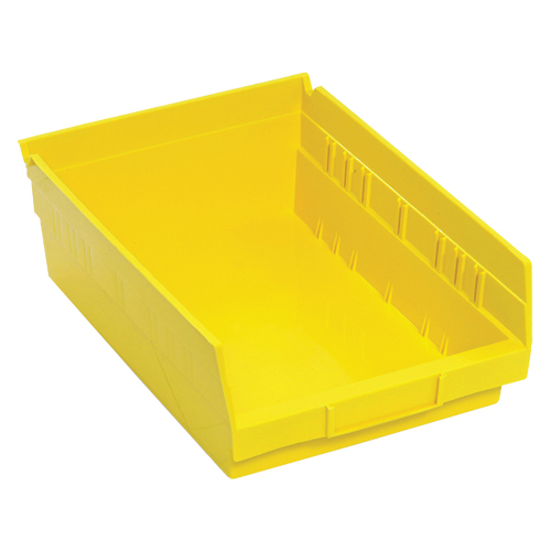 Bacs de rangement pour tablettes, 8-3/8" la x 4" H x 11-5/8" p, Jaune, Capacit&eacute; 30 lb Distribution Jean Lapalme