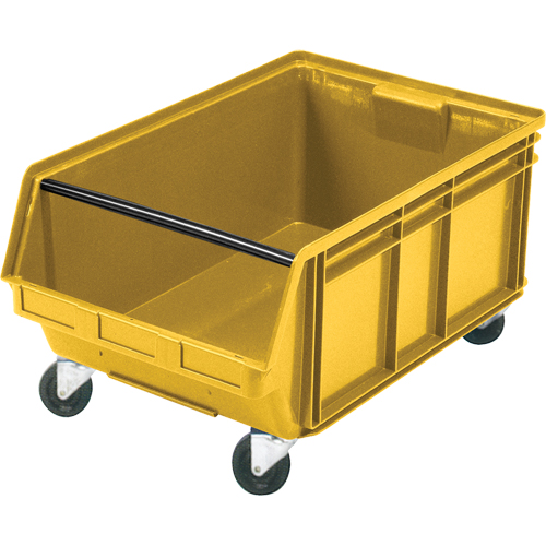 Bac g&eacute;ant empilable et mobile, 11-7/8" ha x 18-3/8" la x 29" p, Capacit&eacute; de 150 lb, Jaune Distribution Jean Lapalme