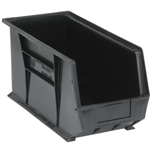 Bacs ultra empilable & suspendable, 8-1/4" la, 9" h x 18" p, Noir Distribution Jean Lapalme