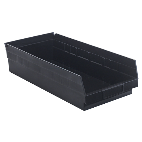 Bac pour &eacute;tag&egrave;re &eacute;conomique, 8-3/8" la, 4" h x 17-7/8" p, Noir Distribution Jean Lapalme