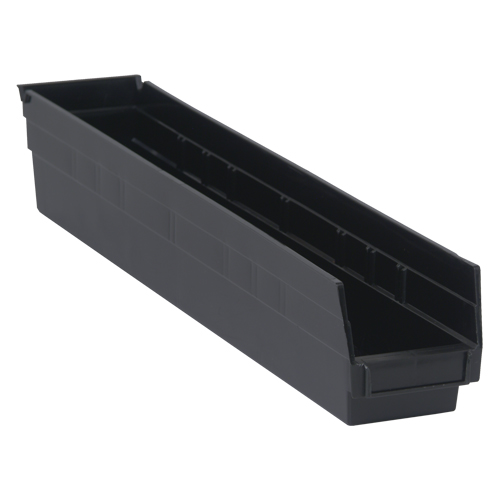 Bac pour &eacute;tag&egrave;re &eacute;conomique, 4-1/8" la, 4" h x 23-5/8" p, Noir Distribution Jean Lapalme