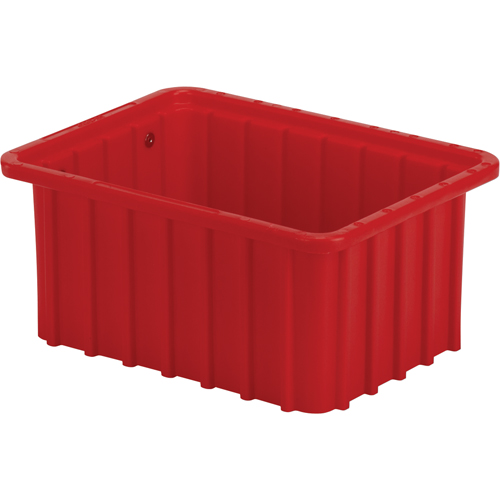 Divider Box, Polyethylene, 9.8" W x 7.3" D x 5" H, Red Distribution Jean Lapalme