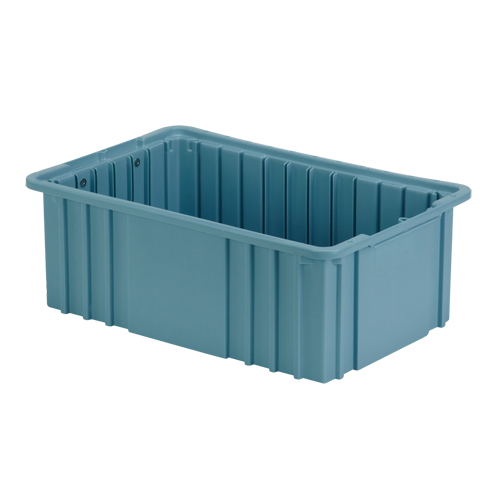 Contenant Divider Box, Poly&eacute;thyl&egrave;ne, 15,5" la x 9,9" p x 6" h, Bleu p&acirc;le Distribution Jean Lapalme