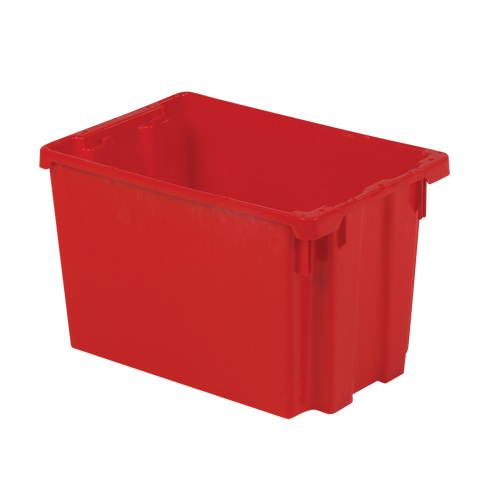 Contenants Stack-N-Nest Polylewton, 12,1" x 19,4" x 12,9", Rouge Distribution Jean Lapalme