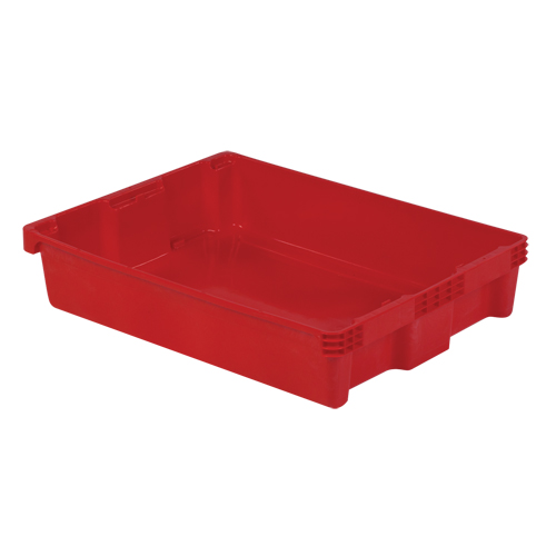 Contenants Stack-N-Nest Polylewton, 6,1" x 29,6" x 22,4", Rouge Distribution Jean Lapalme