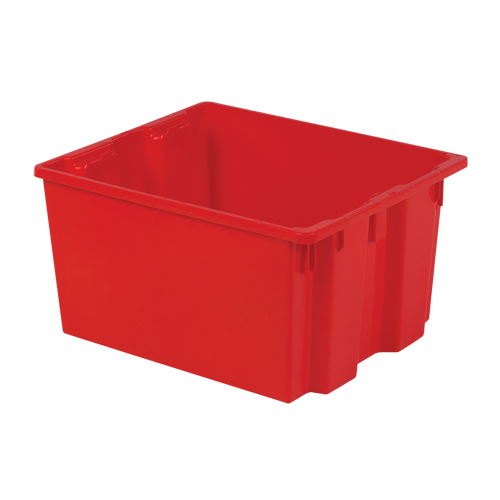 Contenants Stack-N-Nest Polylewton, 13" x 24" x 20", Rouge Distribution Jean Lapalme