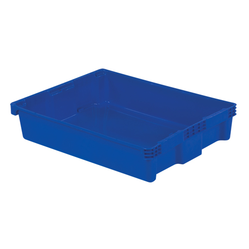 Contenants Stack-N-Nest Polylewton, 6,1" x 29,6" x 22,4", Bleu Distribution Jean Lapalme