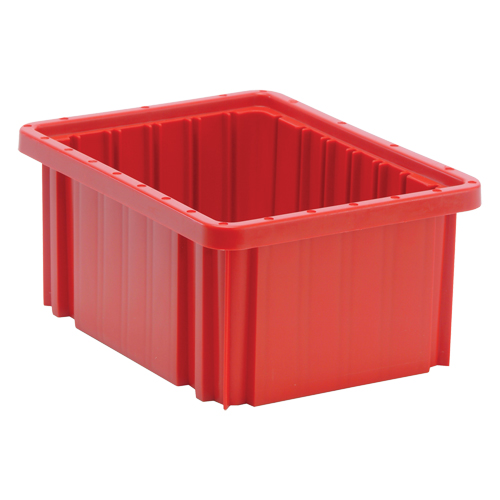 Contenants Divider Box, Plastique, 10,9" la x 8,3" p x 5" h, Rouge Distribution Jean Lapalme