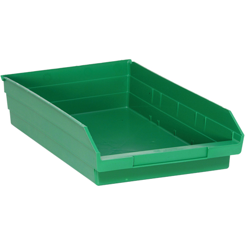 Bacs pour tablette, 11-1/8" la x 4" H x 17-7/8" p, Vert, Capacit&eacute; 40 lb Distribution Jean Lapalme