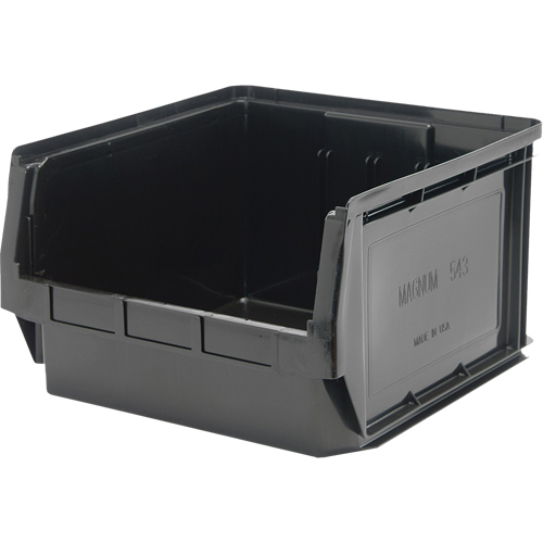 Stacking Container, 18.375" W x 18.375" D x 11.875" H, Black Distribution Jean Lapalme