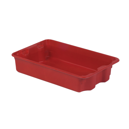 Contenants Stack-N-Nest de Plexton, 14,8" la x 24,3" p x 5,1" h, Rouge Distribution Jean Lapalme