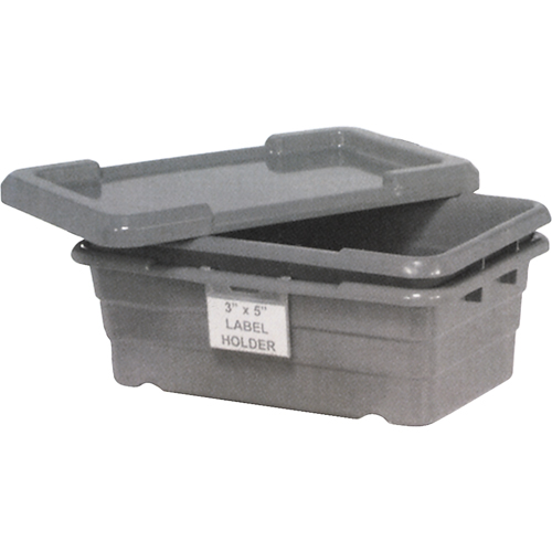Cross Stack Bins, 16" W x 25.125" D x 8.5" H, Grey Distribution Jean Lapalme