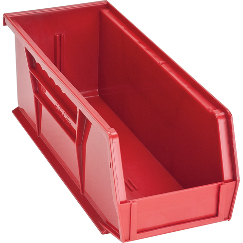Bacs ultra empilable & suspendable, 4-1/8" la, 4" h x 10-7/8" p, Rouge Distribution Jean Lapalme