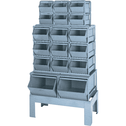 Pre-Engineered Bin Combination, 1000 lbs. Cap., 33-1/2" W x 19 1/2" D x 54-1/4" H, Blue Distribution Jean Lapalme