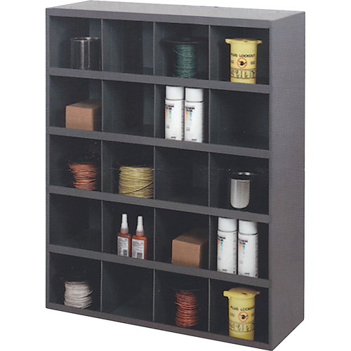 Storage Bin Cabinets, Steel, 20 Drawers, 33-3/4" x 12" x 42", Grey Distribution Jean Lapalme