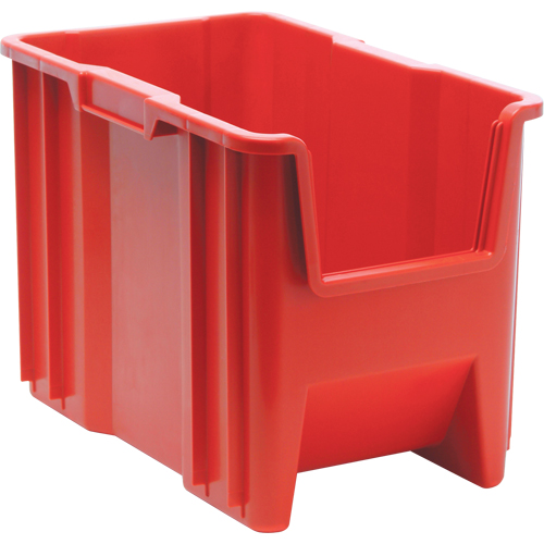 Giant Stacking Containers, 10.875" W x 17.5" D x 12.5" H, Red Distribution Jean Lapalme